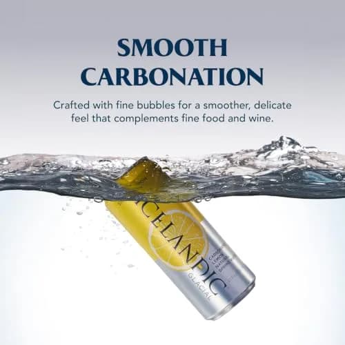 Icelandic Glacial Sparkling Water, Sicilian Lemon, 330mL | Naturally Low Mineral & Alkaline pH 8.4 thumbnail 5