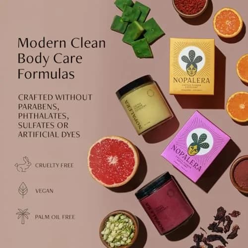 Nopalera Hibiscus Cactus Flower Exfoliant 6 oz | 3-in-1 Cleanser, Moisturizer & Exfoliator, Vegan, Cruelty-Free, Natural Floral Scent thumbnail 6