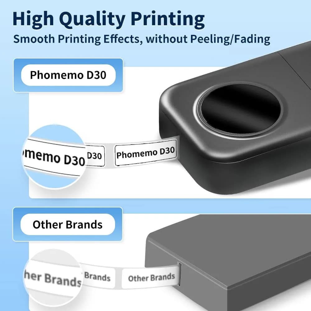 Phomemo D30 Portable Thermal Label Printer Machine + 1 Label Tape | 220V Compatible - view 5