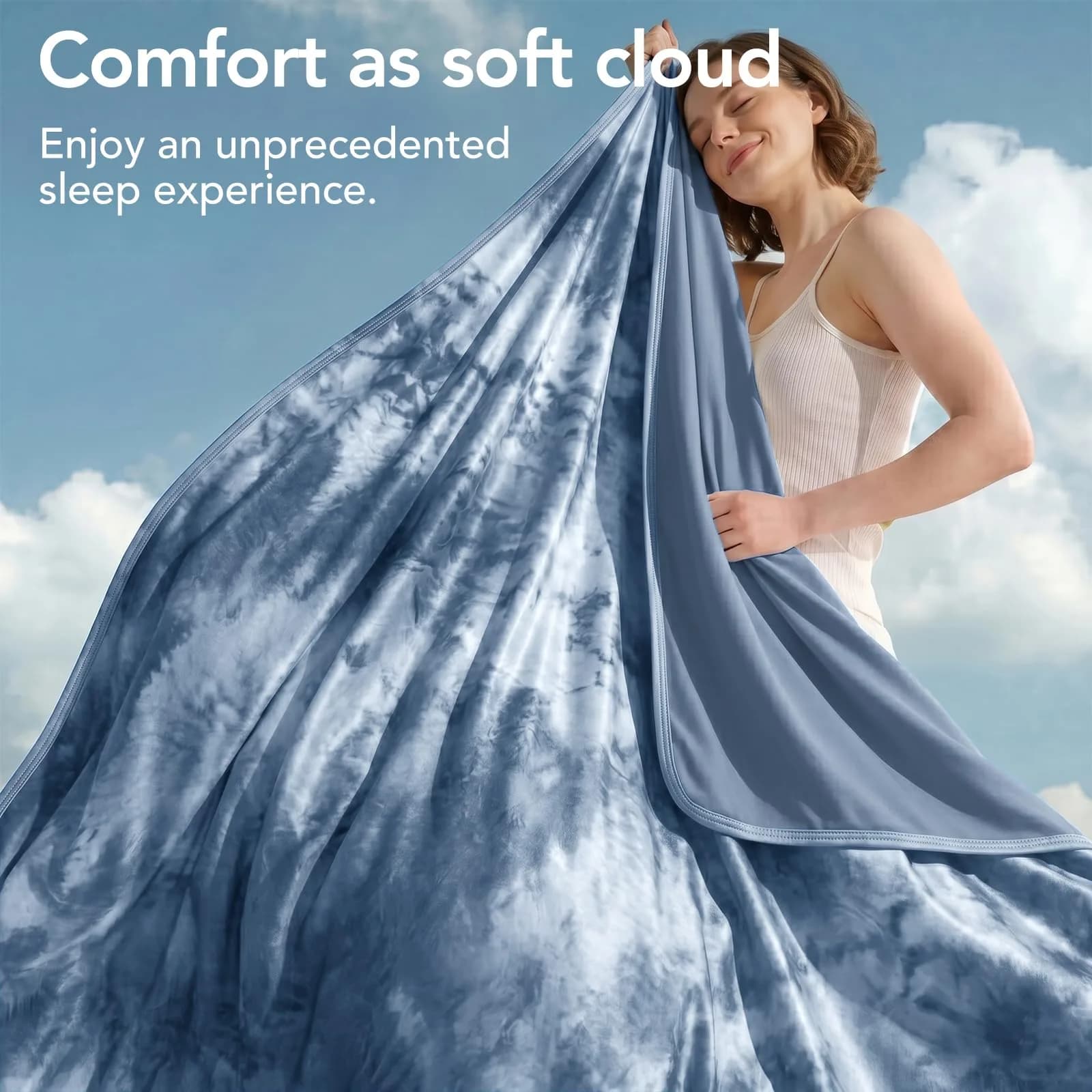 Topcee Cooling Blanket King Size 229cm x 264cm (90"x104") | Breathable Fabric for Hot Sleepers - view 6
