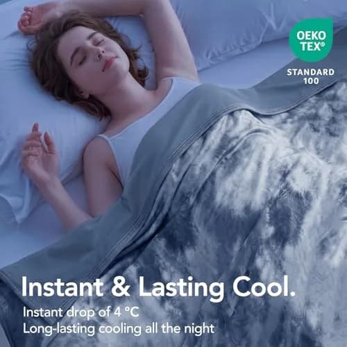 Topcee Cooling Blanket King Size 229cm x 264cm (90"x104") | Breathable Fabric for Hot Sleepers thumbnail 2