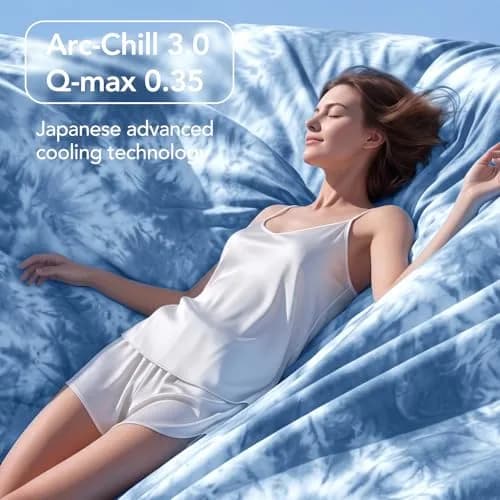 Topcee Cooling Blanket Queen Size 228x228 cm (90"x90") | Breathable Fabric for Hot Sleepers thumbnail 8