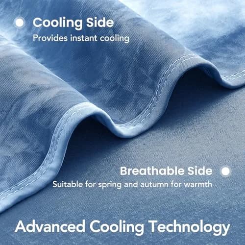 Topcee Cooling Blanket Queen Size 203x224 cm (80"x88") | Breathable & Moisture-Wicking for Hot Sleepers thumbnail 5