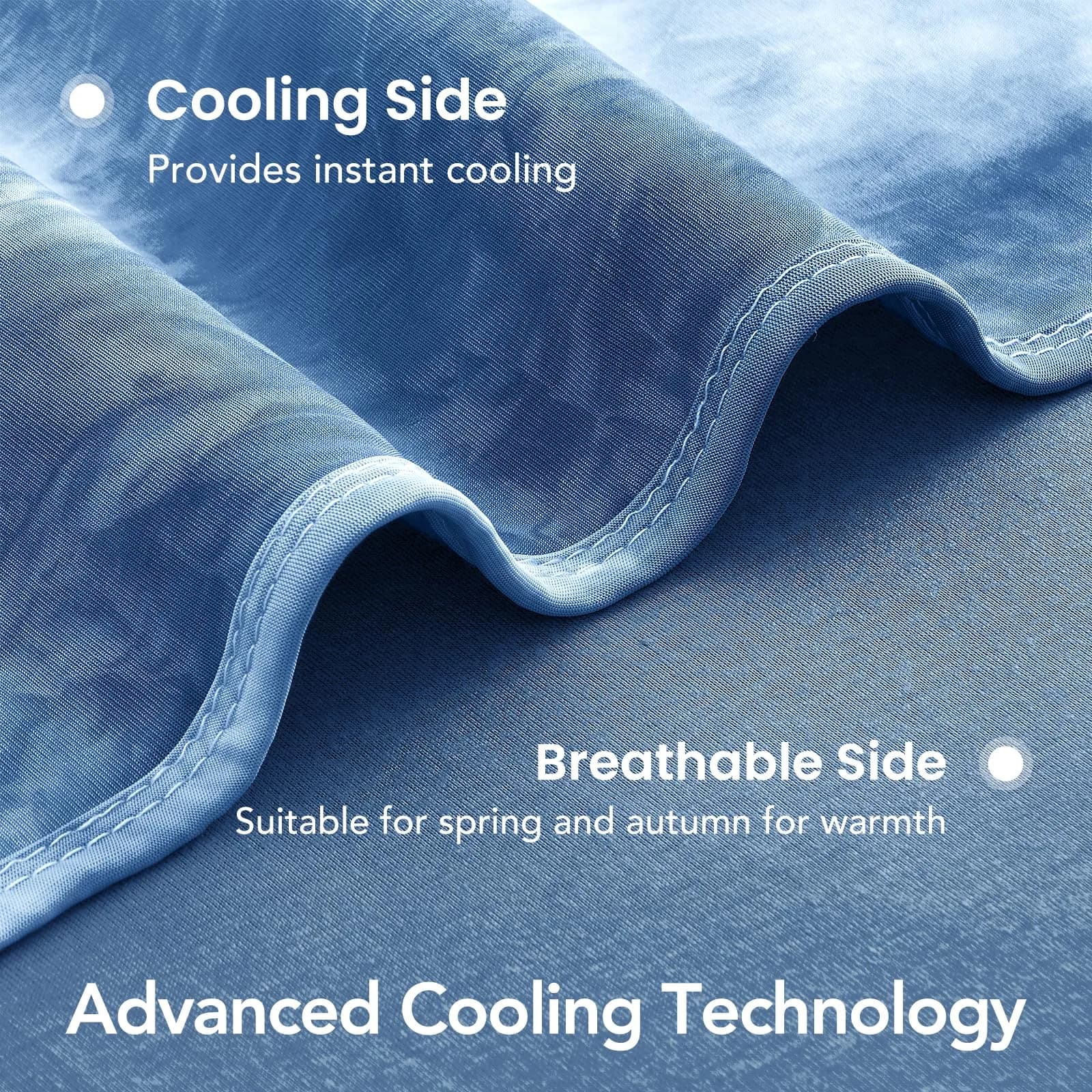 Topcee Cooling Blanket Queen Size 203x224 cm (80"x88") | Breathable & Moisture-Wicking for Hot Sleepers - view 5