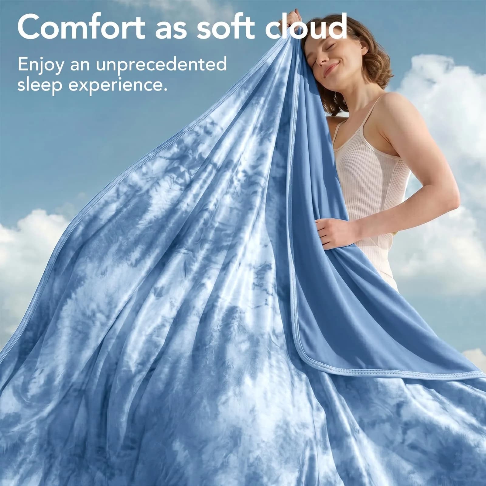 Topcee Cooling Blanket Queen Size 203x224 cm (80"x88") | Breathable & Moisture-Wicking for Hot Sleepers - view 6