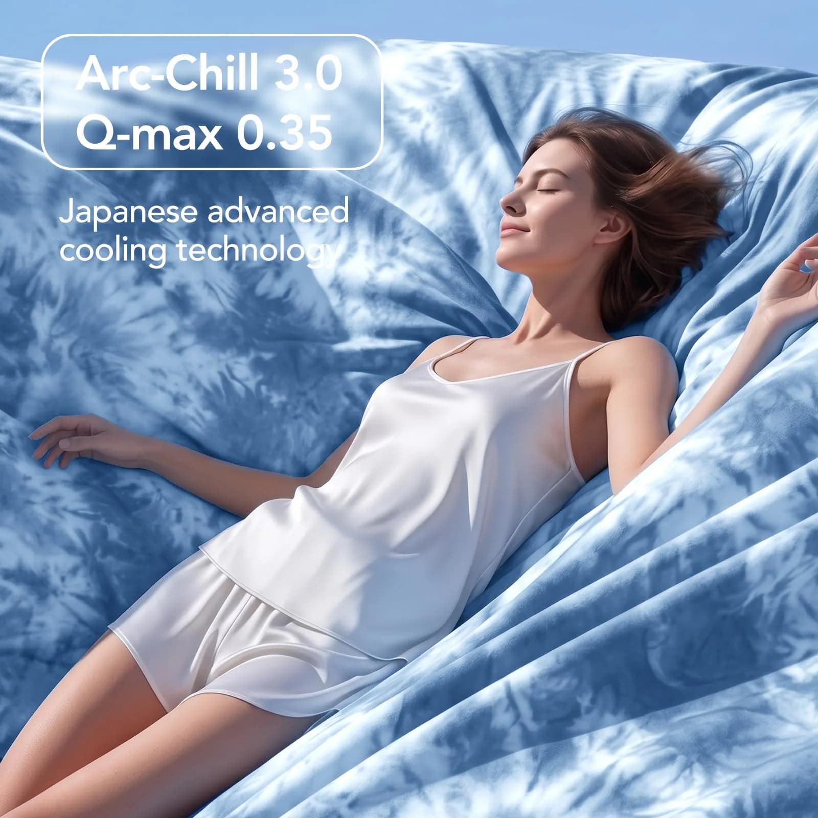 Topcee Cooling Blanket Queen Size 203x224 cm (80"x88") | Breathable & Moisture-Wicking for Hot Sleepers - view 8