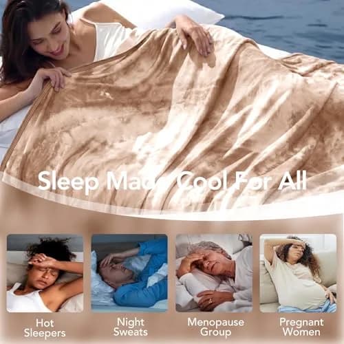 Topcee Cooling Blanket 228x228 cm (90"x90") | Arc-Chill Q-Max>0.35 for Hot Sleepers thumbnail 4