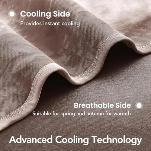 Topcee Cooling Blanket Queen Size 228x228 cm (90"x90") | Breathable & Lightweight for Hot Sleepers thumbnail 5