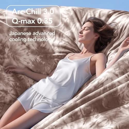 Topcee Cooling Blanket Queen Size 228x228 cm (90"x90") | Breathable & Lightweight for Hot Sleepers thumbnail 8