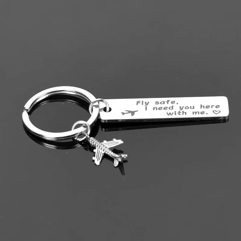 Kefley Fly Safe Keychain | Meaningful Pilot Gifts for Aviation Men thumbnail 6