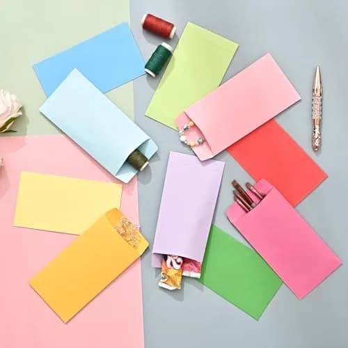 Swesara Small Envelopes 2.25 x 3.5 Inch (100-Pack) | Colorful Mini Envelopes for Seeds, Cash, Coins thumbnail 4