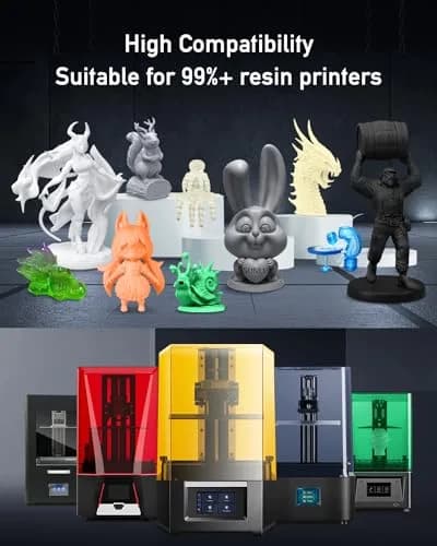 SUNLU ABS-Like 3D Printer Resin 2KG (4.4 lbs) Grey | Rapid UV Curing Photopolymer for LCD/DLP/SLA Printers thumbnail 8