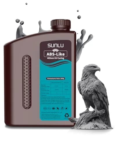SUNLU ABS-Like 3D Printer Resin 2000g (70.55 oz) Dark Grey | High Precision Photopolymer for LCD/DLP/SLA Printers thumbnail 1