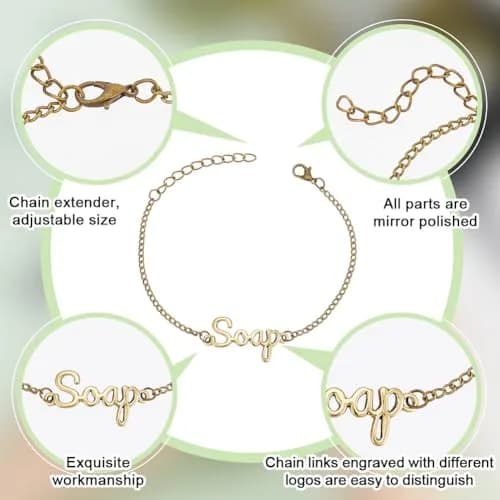 OLYCRAFT 4 Pcs Gold & Silver Soap Chain Labels | Set of 4 for Dispensers thumbnail 6
