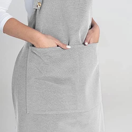 TOSHE Kitchen Apron for Women & Men Waterdrop Resistant, Adjustable Button | Water-Resistant, Adjustable Fit thumbnail 10