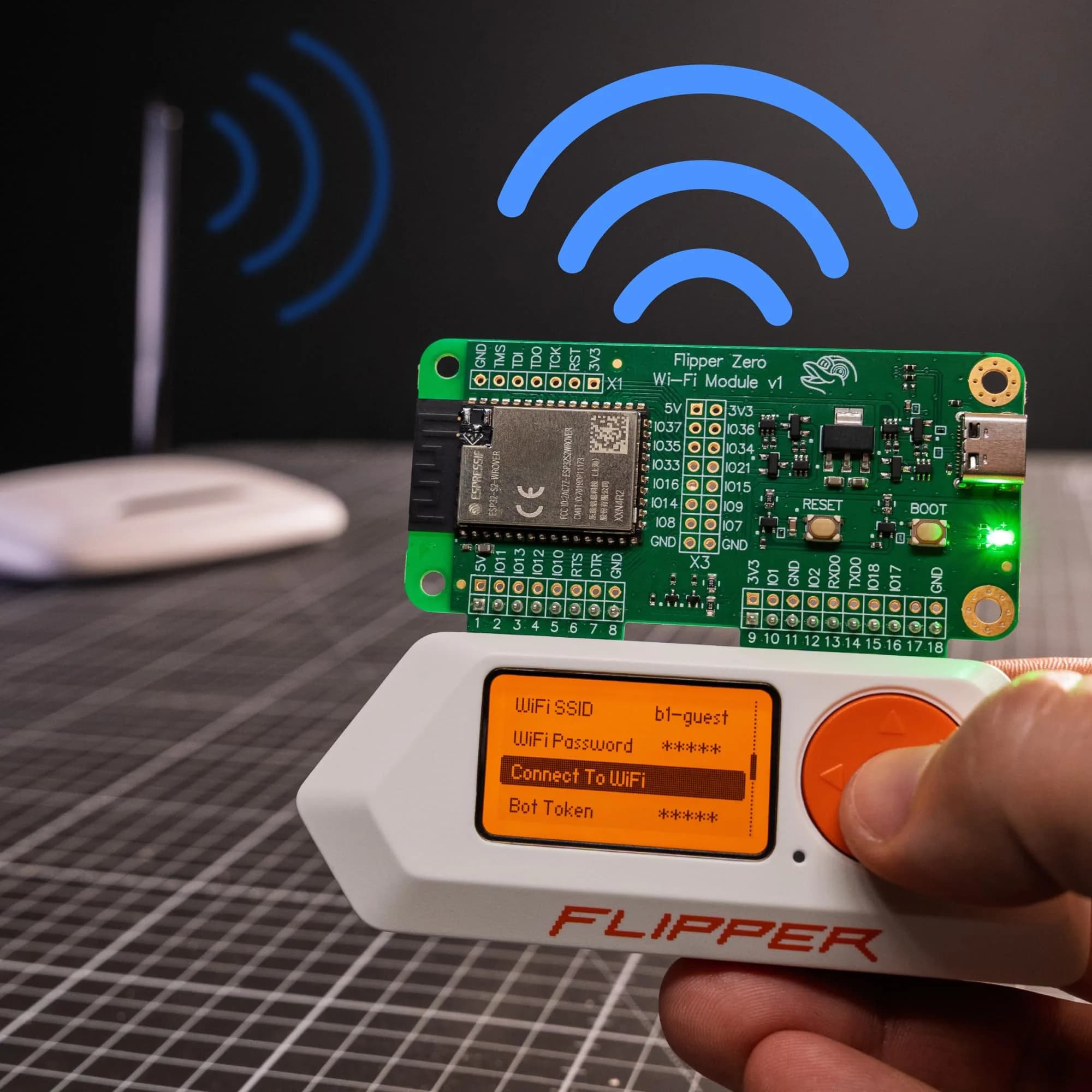 Flipper Wi-Fi Developer Board for Flipper Zero – ESP32-S2 Wireless Module with USB-C & GPIO - view 4