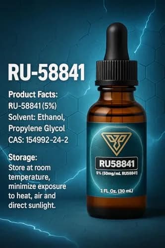 Vantanex RU58841 5% Topical Solution 30ml (1 Fl Oz) | Potent Androgen Receptor Inhibitor for Hair Loss thumbnail 6