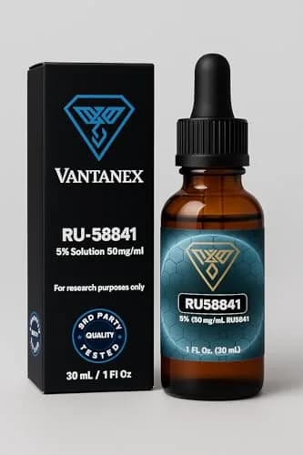 Vantanex RU58841 5% Topical Solution 30ml (1 Fl Oz) | Potent Androgen Receptor Inhibitor for Hair Loss thumbnail 2