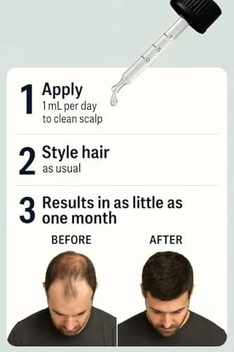 Vantanex RU58841 5% Topical Solution 30ml (1 Fl Oz) | Potent Androgen Receptor Inhibitor for Hair Loss thumbnail 3