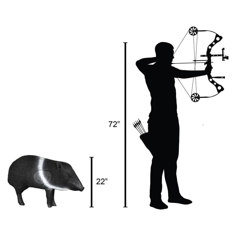 Delta McKenzie Javelina 3D Archery Target 21" x 30" | Self-Healing Foam with Replaceable Core thumbnail 2