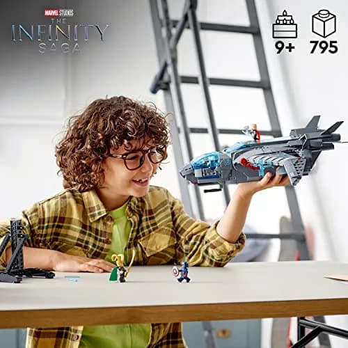 LEGO Marvel The Avengers Quinjet 76248 | Spaceship Building Toy Set with Minifigures for Kids 9+ thumbnail 2