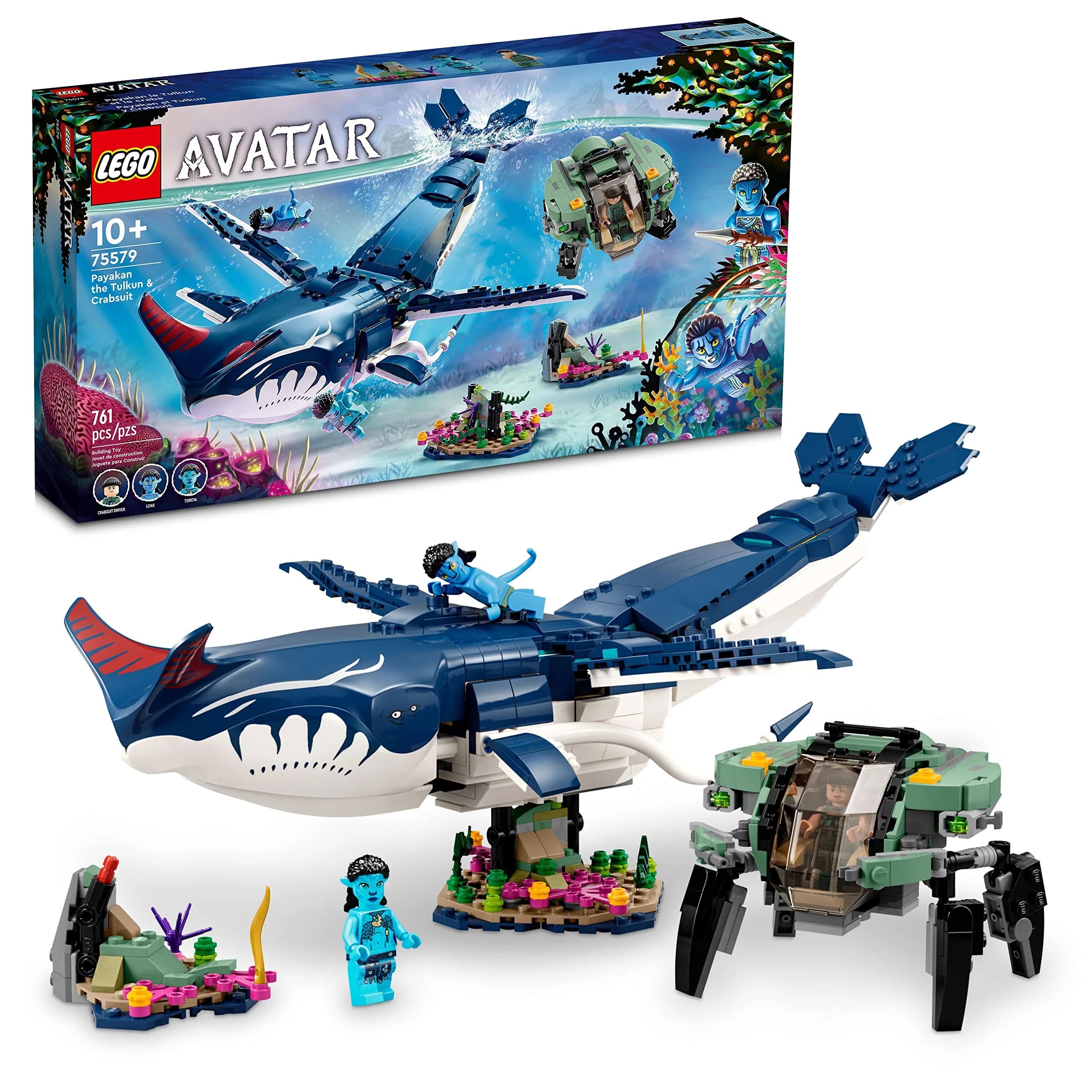 LEGO Avatar: The Way of Water Payakan The Tulkun & Crabsuit 75579 | Movie Underwater Ocean Toy Set for Kids 10+