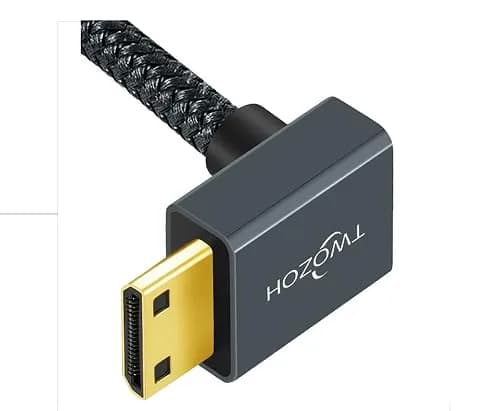 Twozoh Mini HDMI to HDMI Female Adapter Cable 0.18m (0.6FT) | Supports 4K 60Hz HDR thumbnail 7