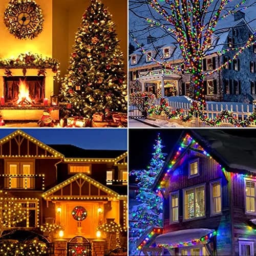 Tcamp 164ft 500 LED Color Changing Christmas Lights | Warm White & Multicolor, 500 LEDs thumbnail 6