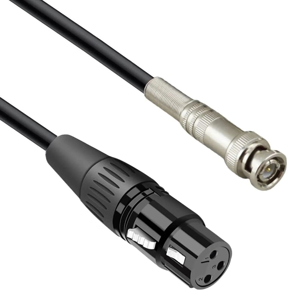Gotor BNC to XLR Male Cable 1.51 m (4.95 Feet) | Silver Plated Copper Wire for Clear Audio — Gold,Silver