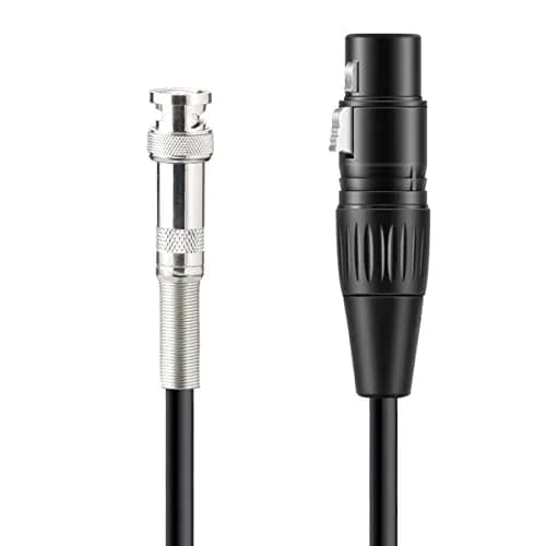 Gotor Silver Plated BNC to XLR Female Cable 1.51 m (4.95 Feet) | Balanced Audio Signal Transfer thumbnail 2