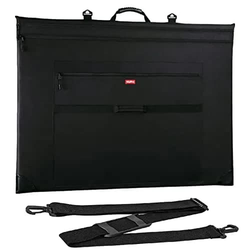 Nicpro Light Weight Art Portfolio Bag, 32x42 Extra Large Art Portfolio Case | Water-Resistant, Collapsible, Durable Nylon thumbnail 1