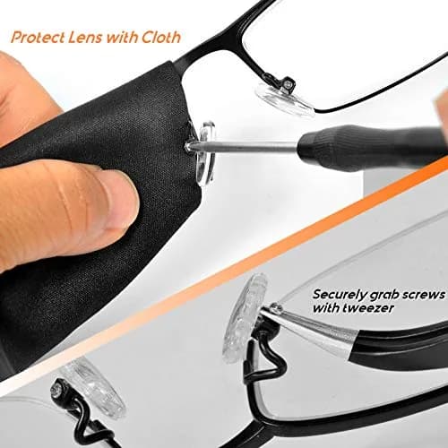 TEKPREM Magnetic Eyeglass Repair Tool Kit with 15 Screws & 10 Nose Pads | Comprehensive Fix for Glasses & Sunglasses thumbnail 8