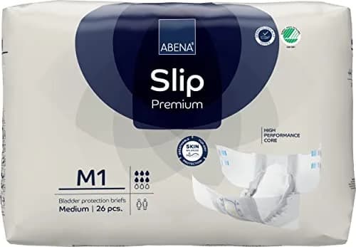 Abena Slip Premium Incontinence Briefs Medium | 26 Count, Breathable & High Absorbency thumbnail 1