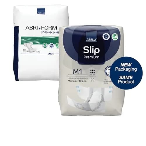 Abena Slip Premium Incontinence Briefs Medium | 26 Count, Breathable & High Absorbency thumbnail 3
