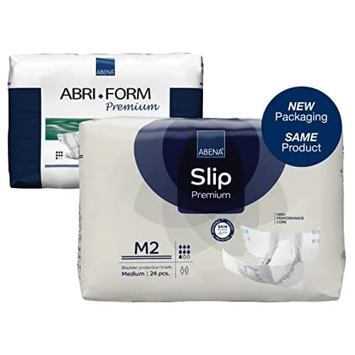 Abena Slip Premium Incontinence Briefs Medium | Level 2, 24 Count, Breathable & Leakproof thumbnail 3