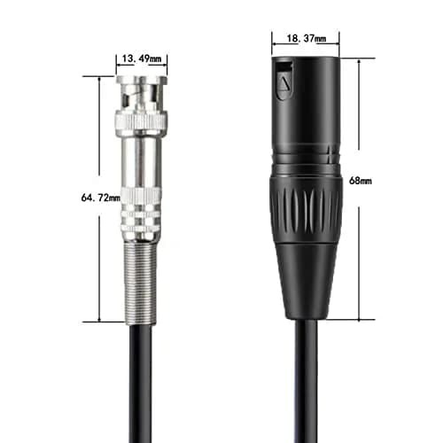 Gotor BNC to XLR Male Cable 1.51 m (4.95 Feet) | Silver Plated Copper Wire for Clear Audio thumbnail 4