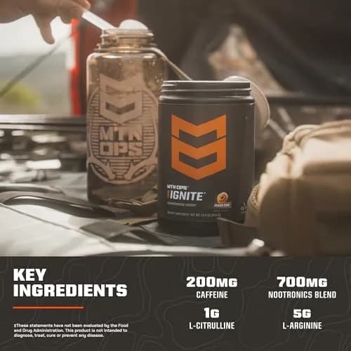 MTN OPS Ignite Energy Powder, Zero Sugar, Bugle Berry | Long-Lasting Focus & Endurance (70-120 chars) thumbnail 4