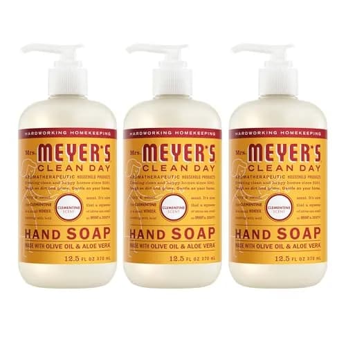 Mrs. Meyer's Clean Day Hand Soap Clementine Scent 375ml (12.5 Fl Oz) | Moisturizing Liquid Soap for Normal Skin thumbnail 1