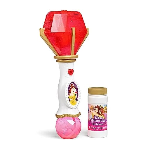 Little Kids Disney Princess Belle Light and Sound Musical Bubble Wand | 118ml (4 fl oz) thumbnail 2
