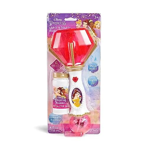 Little Kids Disney Princess Belle Light and Sound Musical Bubble Wand | 118ml (4 fl oz) thumbnail 3