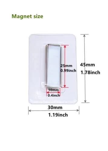 XILEWHZF Hidden Sew Magnetic Snaps (12 Pairs, 25x10mm Magnets) | Invisible Purse Closure Fasteners for DIY Crafts thumbnail 2