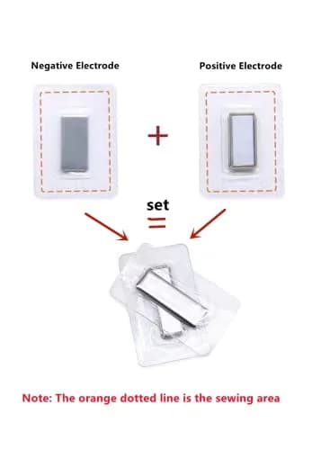 XILEWHZF Hidden Sew Magnetic Snaps (12 Pairs, 25x10mm Magnets) | Invisible Purse Closure Fasteners for DIY Crafts thumbnail 3