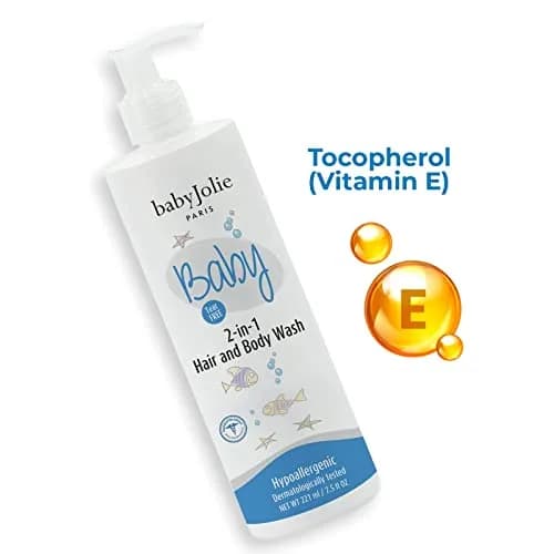 Baby Jolie Baby Bath 2 Pieces Bundle - 1 Body Lotion + 1 2 In 1 Hair And Body Wash | Gentle, Hypoallergenic, for Newborns thumbnail 2