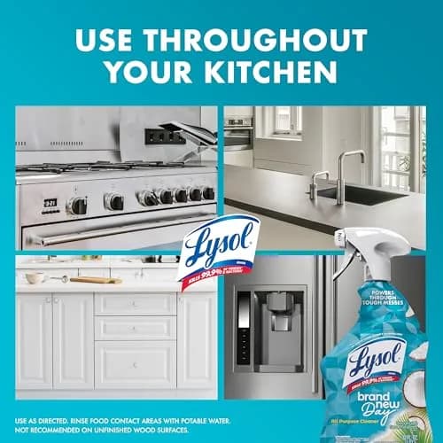 Lysol All Purpose Cleaner Spray, Coconut & Sea Minerals Scent, 946ml (32 Fl Oz) | Kills 99.9% of Viruses & Bacteria thumbnail 5