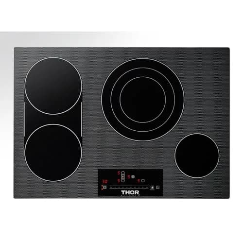 Thor Kitchen 30-Inch Electric Cooktop TEC30 | 4 Elements, 9 Power Levels, Touch Glass Controls thumbnail 1