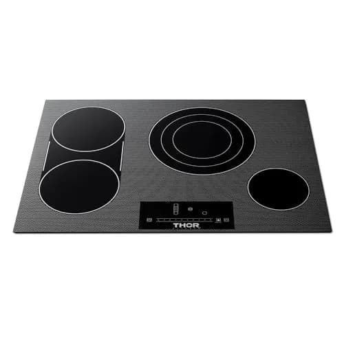 Thor Kitchen 30-Inch Electric Cooktop TEC30 | 4 Elements, 9 Power Levels, Touch Glass Controls thumbnail 6