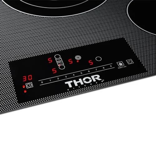 Thor Kitchen 30-Inch Electric Cooktop TEC30 | 4 Elements, 9 Power Levels, Touch Glass Controls thumbnail 2