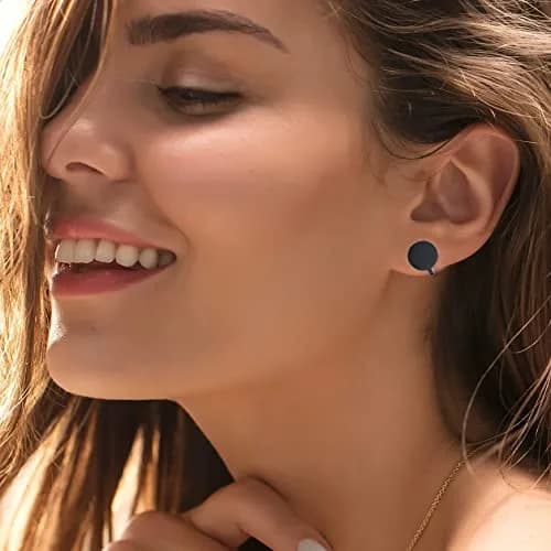 FLYUN 12MM Stainless Steel Clip-On Earrings for Keloids | Pressure Earrings for Non-Pierced Ears thumbnail 4