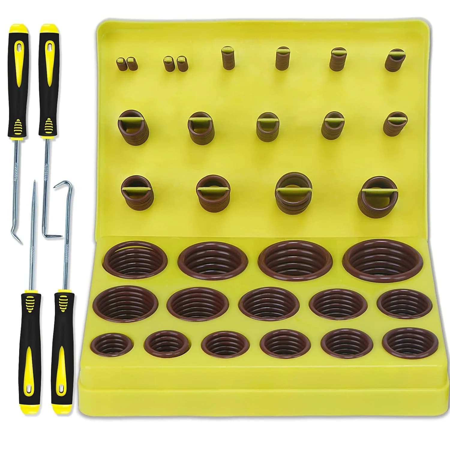 ZDBB 386 Pcs Metric FKM Viton O-Ring Kit - 30 Sizes Assorted Chemical & Heat Resistant Orings - main product image