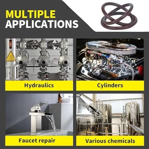 ZDBB Viton O Ring Kit 386 Pcs Metric 30 Sizes | High Temp & Chemical Resistant Assortment for Plumbing & Automotive thumbnail 4